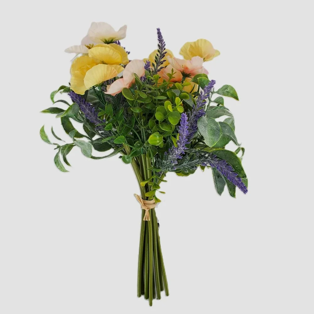 Sonoma Goods For Life The Manor Flower‎ Shop Artificial Poppy Lavender Bouquet